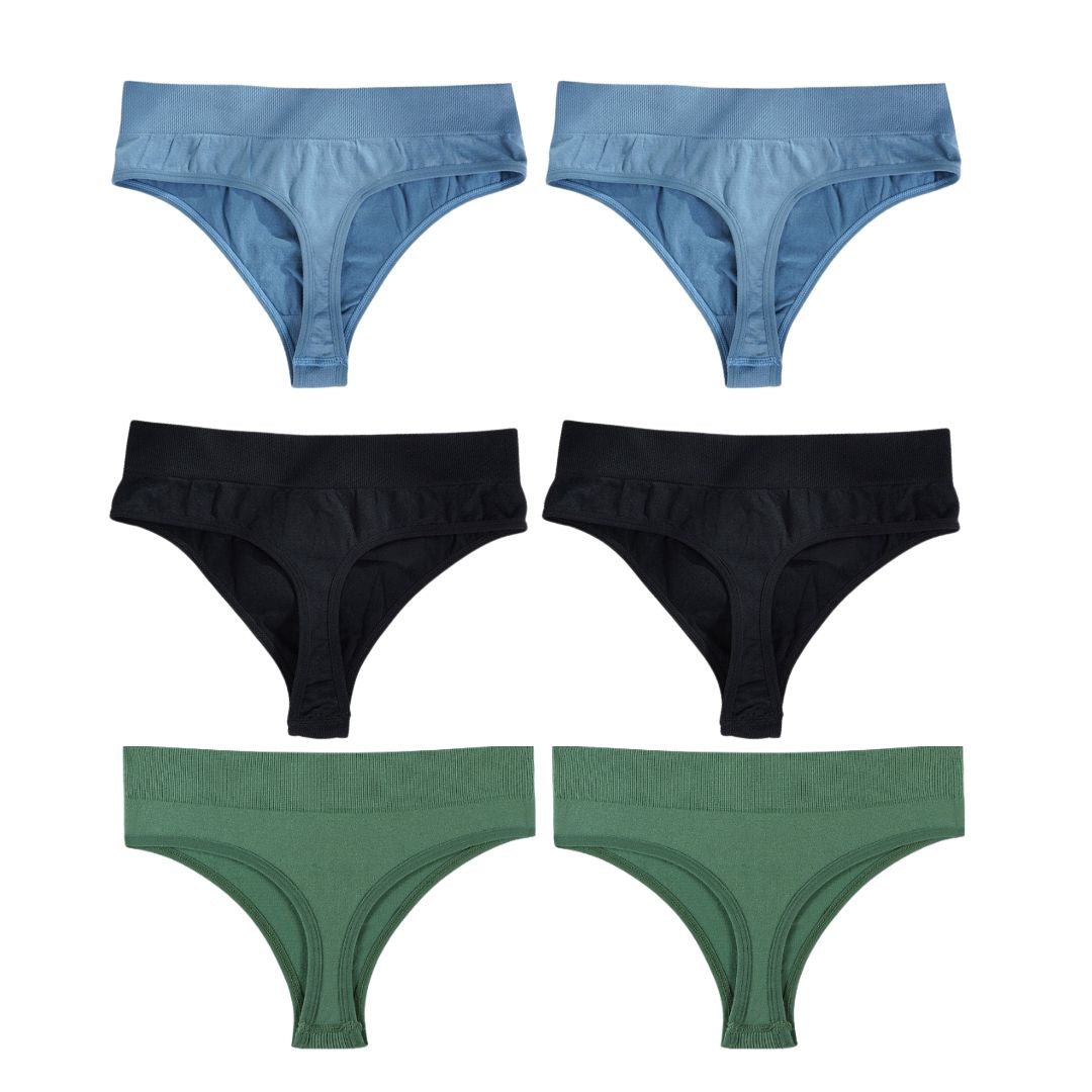 Tanga FlexiFit de Cintura Alta – Compra 3 y llévate 6