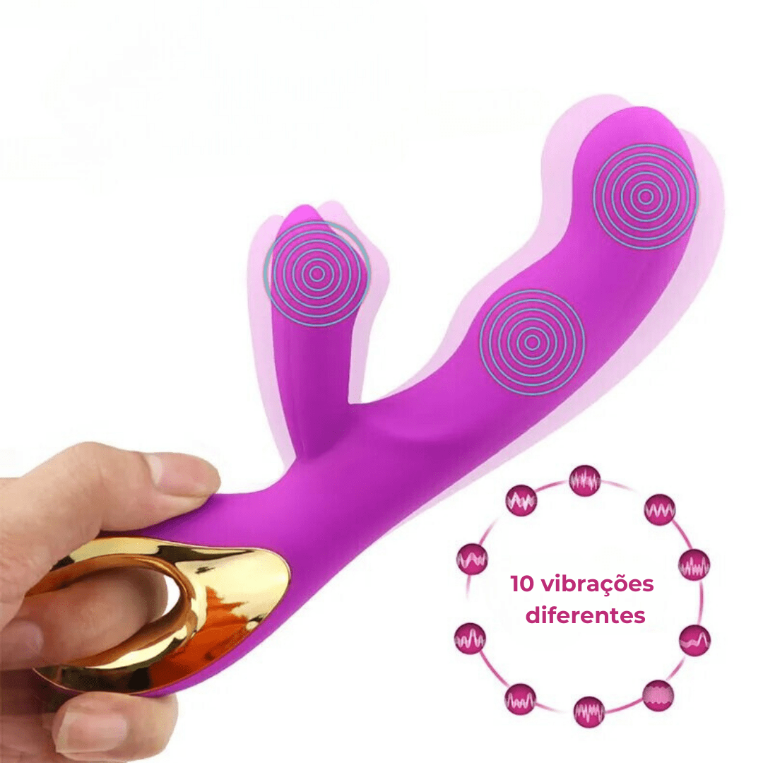 Rabbit Magic Vibrator – 10 Speeds - USB Rechargeable