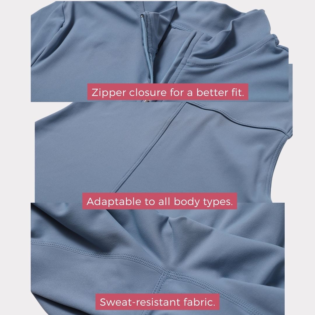 ShapeFit Active Jumpsuit with Zipper