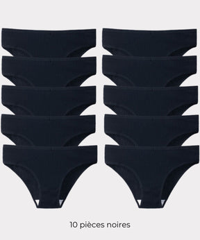 Tanga CottonConfort [Antibactérien] - Achetez-en 5 recevez-en 10