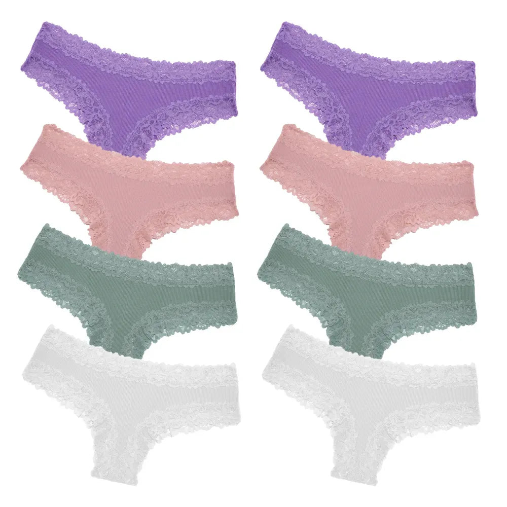 Tanga CottonLace [Antibacteriana] – Compra 4 y llévate 8