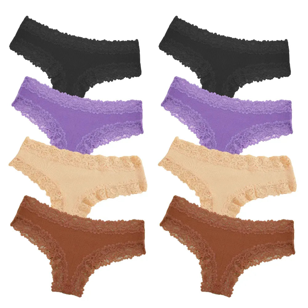 Tanga CottonLace [Antibacteriana] – Compra 4 y llévate 8
